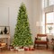 Pre-Lit Artificial Christmas Tree with 11 Modes and Metal Stand
